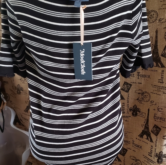 🆕️Modcloth | Black/white stripes - Picture 7 of 11